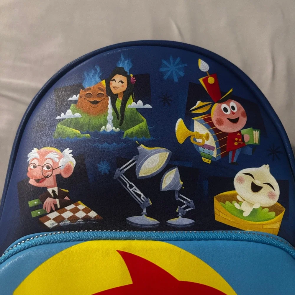 Loungefly Pixar Shorts Mini Backpack Luxo Ball AOP Blue WDBK3188 New with Tags